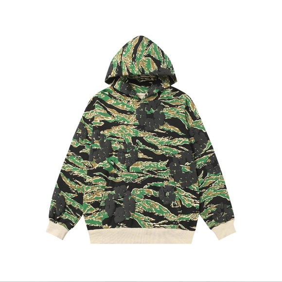 Denim Tears Tiger Camo Cotton Wreath Hoodie Size M